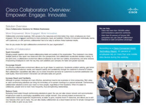 Cisco collaboration with midsize businesses
