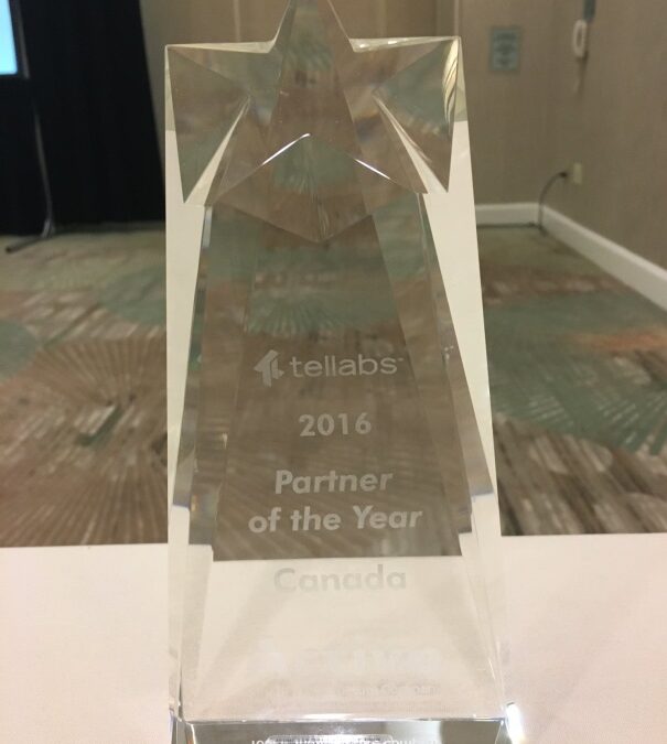 Activo Is Proud to Be Awarded the 2016 Tellabs Partner of the Year – Canada